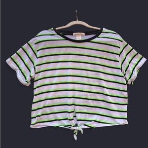 Stylish Striped Short Sleeve Tee